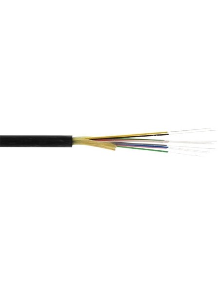 AMP802 Cable 12 fibras ópticas SM ajustada 9/125/900 G657A2 LSZH-FR negro