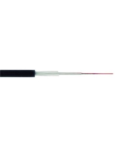 AMP760 Cable 12 fibras ópticas SM monotubo holgada 9/125 G657A2 LSZH-FR negro