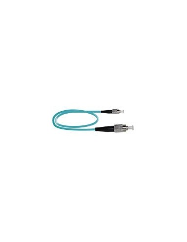AMP864 Latiguillo dúplex FC/PC-FC/PC MM 50/125 OM3 cubierta 3mm LSZH-FR. Aqua 1 metro