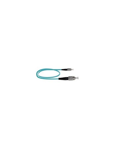 AMP864 Latiguillo dúplex FC/PC-FC/PC MM 50/125 OM3 cubierta 3mm LSZH-FR. Aqua 1 metro